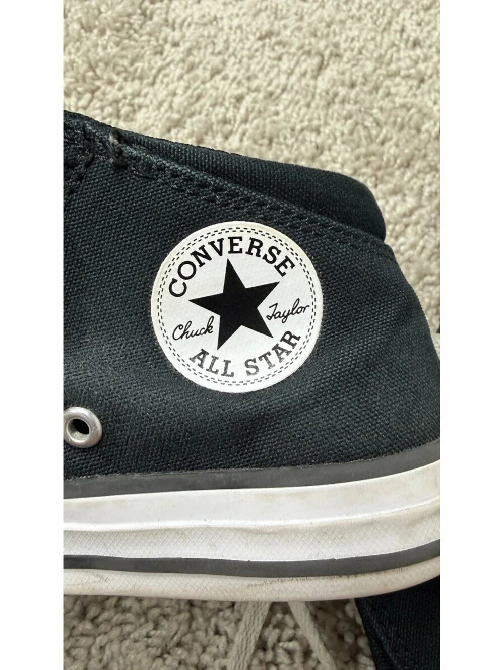 Converse Chuck Taylor All Star Black Sneakers Size 2Y / 3.5 EUR